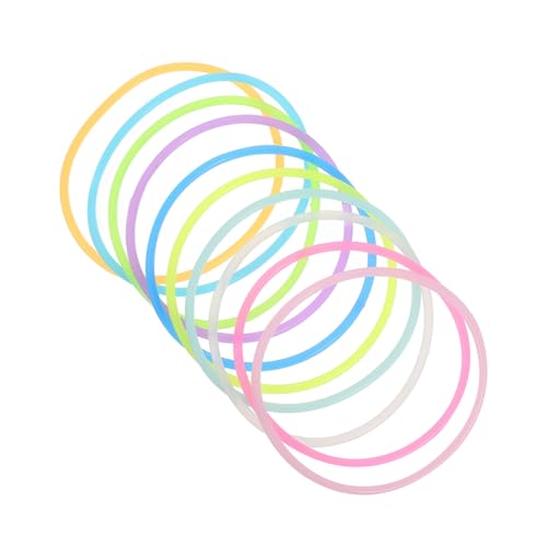 MUCKLILY 10stücke Silikonarmbänder Leuchtende Armbänder Für Partys Sport Herren Damen Outdoor Fußball Handgelenkbänder Silikonarmband Armbänder Aus Silikon Dekorative Silikonbänder von MUCKLILY