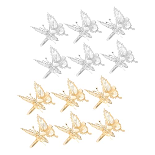 MUCKLILY 12 Stück Schmetterling Haarklammern aus Metall Modische Haarspangen für Damen Rutschfest Leichte Haarschmuck Clips für Party Cosplay Alltag und Festliche Anlässe MUCKLILY 12 Stück Schmetterling Haarklammern aus Metall Modische Haarspangen für Damen Rutschfest Leichte Haarschmuck Clips für Party Cosplay Alltag und Festliche Anlässe von MUCKLILY