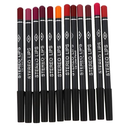 MUCKLILY 12 Stück Teiliges Lippenkonturenstift aus Holz Wasserfest Vielseitig als Lip Liner Augenbrauen Eyeliner Langanhaltend Geschenkgeeignet Natürliche Farbauswahl MUCKLILY 12 Stück Teiliges Lippenkonturenstift aus Holz Wasserfest Vielseitig als Lip Liner Augenbrauen Eyeliner Langanhaltend Geschenkgeeignet Natürliche Farbauswahl von MUCKLILY