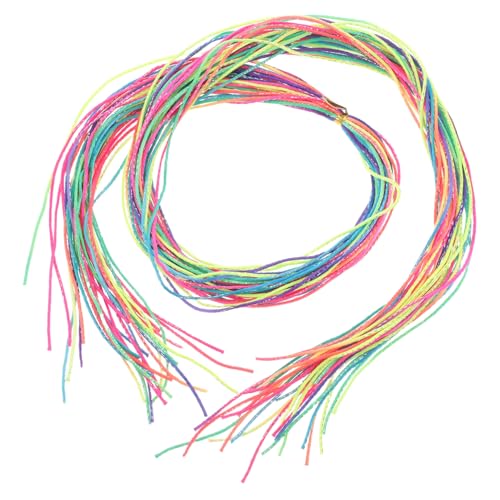 MUCKLILY 120 Stück Haarbindeschnüre Farbverlauf Mehrfarbiges Geflochtenes Haarband für Pferdeschwanz Zöpfe Damen Mädchen DIY Flechtaccessoires Leicht und Komfortabel von MUCKLILY