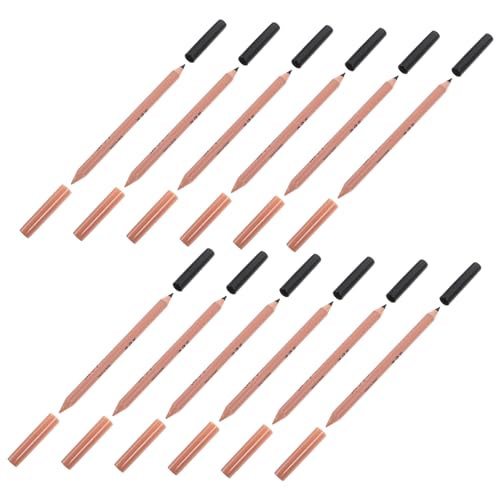 MUCKLILY 12 Stück Augenbrauenstifte Kosmetikset Doppelseitiger Augenbrauen und Concealer Stift Wasserfestes Augen Make Up für Damen Einfach zu Verwenden für Verschiedene Hautprobleme von MUCKLILY