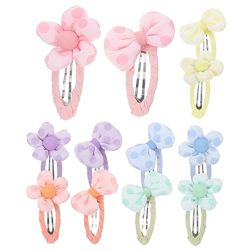 MUCKLILY 12stücke Haarklammern Mit Blumen Und Schleifen-designs Süße Haarspangen Für Mädchen Für Kleinkinder Und Bunten Farben von MUCKLILY