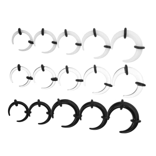 MUCKLILY 15 Stück Septum Piercing Ring Hautfreundlich Einzigartiges Design für Nasen und Ohrpiercing für Frauen von MUCKLILY