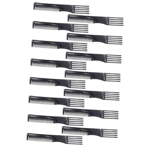 MUCKLILY 15 Stück Teiliges Double sided Hair Comb für Männer Flexibler Styling Hair Tooth Comb Strapazierfähig und Schonend zur Kopfhaut zum Frisieren Teasings und Lockenformen im Alltag von MUCKLILY
