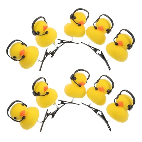 MUCKLILY 15 Stück Teiliges Niedliche Cartoon Enten Haarspangen Tier Haarclips für Erwachsene für Feste und Partys Bequeme und Leichte Haaraccessoires für Mädchen von MUCKLILY