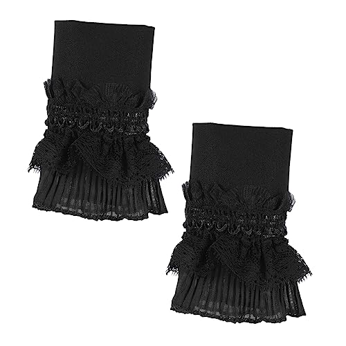MUCKLILY 1Paar Gefälschte Spitzenmanschetten Für Damen Abnehmbare Ärmel Für Pullover Kleider Leicht Zu Reinigen Hautfreundlich Jede von MUCKLILY