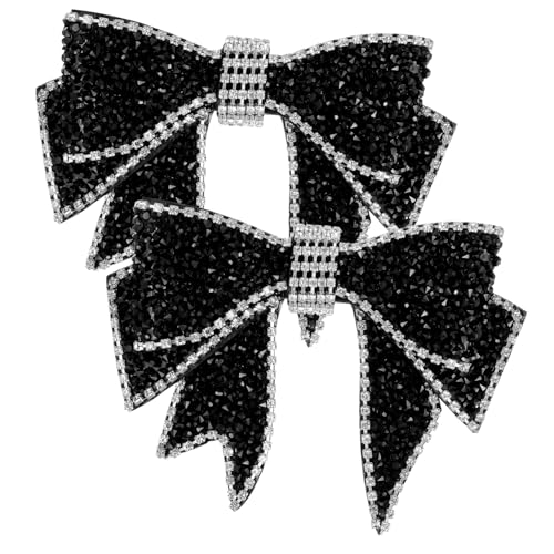 MUCKLILY Handgefertigte Rhinestone Schuhdekoration Mit Schleife Für Junge Mädchen Diy Schuhzubehör Elegantes Und Langlebiges Ornament Für Partyschuhe Ergänzung Für Bastelarbeiten von MUCKLILY