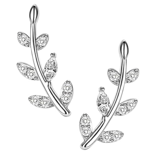 MUCKLILY 1Paar Kleine Ohrkletterer Ohrringe Damen Hypoallergen Elegantes Design für für Leicht Perfekter Schmuck von MUCKLILY