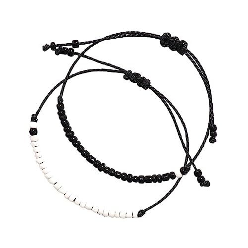 MUCKLILY Handgeflochtenes Wachsfadenarmband für Damen und Herren Verstellbar Passendes Freundschaftsarmband MUCKLILY Handgeflochtenes Wachsfadenarmband für Damen und Herren Verstellbar Passendes Freundschaftsarmband von MUCKLILY
