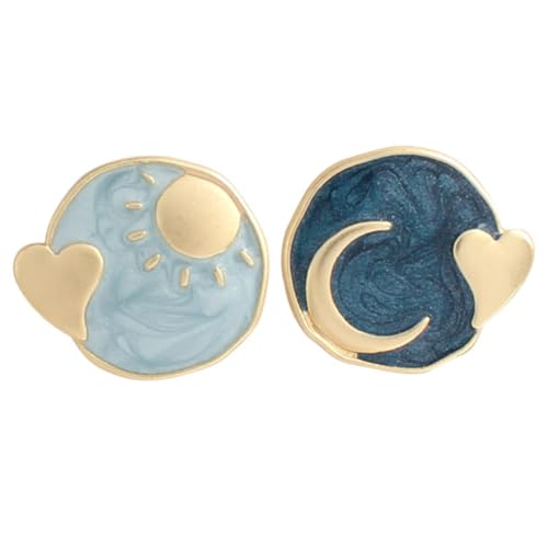 MUCKLILY Sonne Mond Ohrringe für Frauen Retro Ohrstecker Nicht Übereinstimmende Schmuckohrringe Ohrhänger in Geometrischem Design Party Ohrschmuck für Besondere Anlässe MUCKLILY Sonne Mond Ohrringe für Frauen Retro Ohrstecker Nicht Übereinstimmende Schmuckohrringe Ohrhänger in Geometrischem Design Party Ohrschmuck für Besondere Anlässe von MUCKLILY