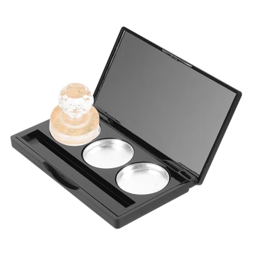 MUCKLILY 1Satz Leere Lidschatten Palette mit Spiegel Kosmetik Behälter für Lidschatten und Lippenstift Robust und Tragbar für DIY Make Up und Unterwegs von MUCKLILY