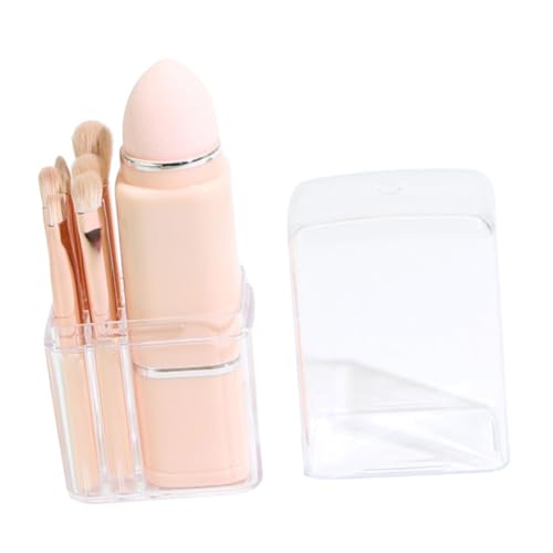 MUCKLILY 1Satz Mehrzweck Make Up Pinseln Teleskop Kosmetikbürsten für Foundation Blush Lidschatten und Konturierung Tragbar und Kompakt in Hautfarbe von MUCKLILY