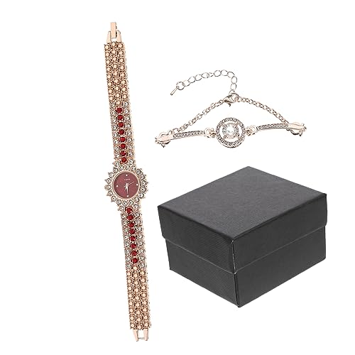 MUCKLILY Uhr Für Damen Mit Schmuck-dekor Und Armband Quarzuhr Für Frauen Lässige Armbanduhr Aus Edelstahl Und Legierung von MUCKLILY