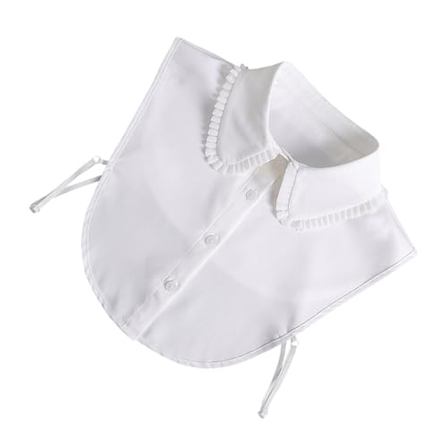 MUCKLILY 1Stück Abnehmbarer Chiffon Gefälschter für Damen Eleganter Halshals für Blusen Shirts Kleider für Partys Freizeit Hochwertige Verarbeitung von MUCKLILY