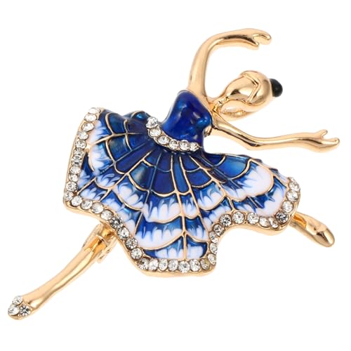 MUCKLILY Brosche Einer Balletttänzerin Aus Zinklegierung Kreative Kleidungszubehör Brosche Für Taschen Rucksäcke Jacken Und Hüte von MUCKLILY