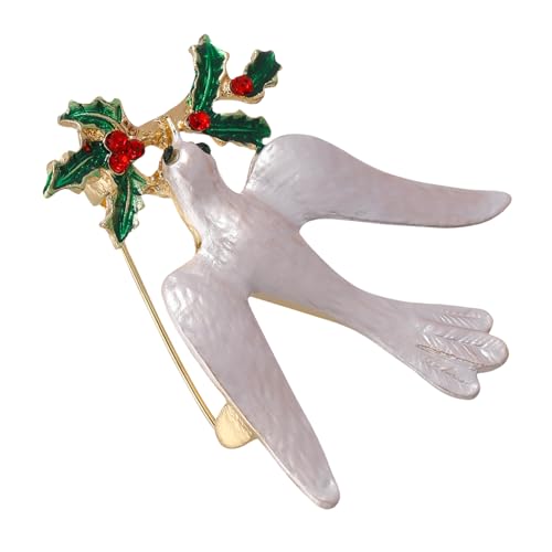 MUCKLILY Taubenbrosche Aus Dekorative Brosche Friedenstauben-anstecker Stilvolle Corsage Kleidungs-anstecker Kleidungsaccessoires Schmuck von MUCKLILY