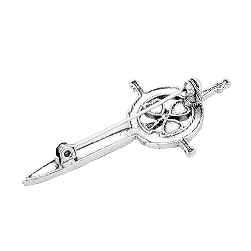 MUCKLILY Retro Brosche Kreative Schwertform Hochwertige Legierung Für Kleidung Stylischer Anstecker Für Damen-outfits von MUCKLILY