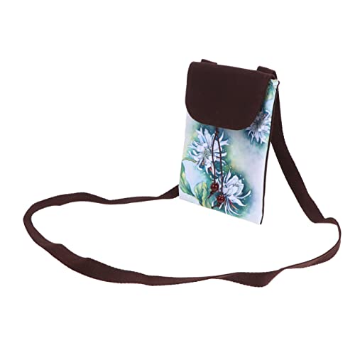 MUCKLILY 1Stück Ethnische Canvas Umhängetasche für Handy Druckdesign Große Kapazität Handwaschbar für Reisen und Alltag von MUCKLILY
