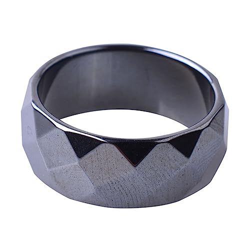 MUCKLILY 1Stück Kreativer für Breiter Facettierter Schmuck Vielseitig als Hochzeitsband oder Versprechenring Elegantes Design Langlebig und Komfortabel von MUCKLILY