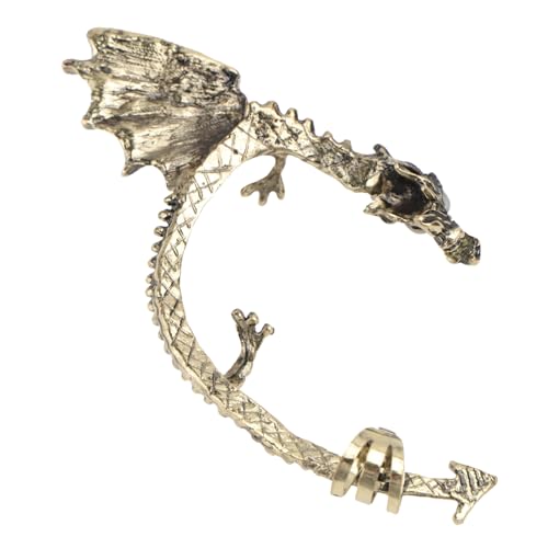 MUCKLILY Leuchtende Drachen Ohrclips Für Männer Und Frauen Punk Stil Ohrhaken Hypoallergen Leichtes Design Nachtclub Schmuck von MUCKLILY