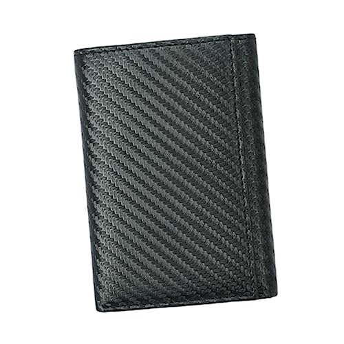 MUCKLILY 1Stück Multifunktionale Herren Geldbörse Carbonfaser Große Kapazität Stilvolles Kartenetui für Karten Leicht Tragbar für Männer von MUCKLILY