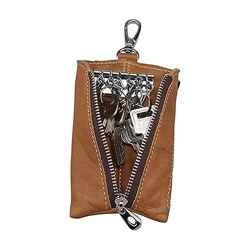 MUCKLILY Autoschlüsselhalter Münzbörse Geldbörse für Herren Damen mit Reißverschluss PU Material Langlebig Kompakt Schlüsselanhänger für Autoschlüssel von MUCKLILY