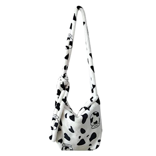 MUCKLILY 1Stück Plüsch Umhängetasche mit Kuhmuster Leichte Schultertasche für Schule Freizeit Partys Langlebig Perfektes Accessoire MUCKLILY 1Stück Plüsch Umhängetasche mit Kuhmuster Leichte Schultertasche für Schule Freizeit Partys Langlebig Perfektes Accessoire von MUCKLILY