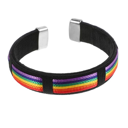 MUCKLILY Paararmband Aus Riemen Mit Exquisitem Handaccessoire Farbenfrohes Armband Im Klassischen Design Passt Uhr Und Jedem Kleidungsstil von MUCKLILY