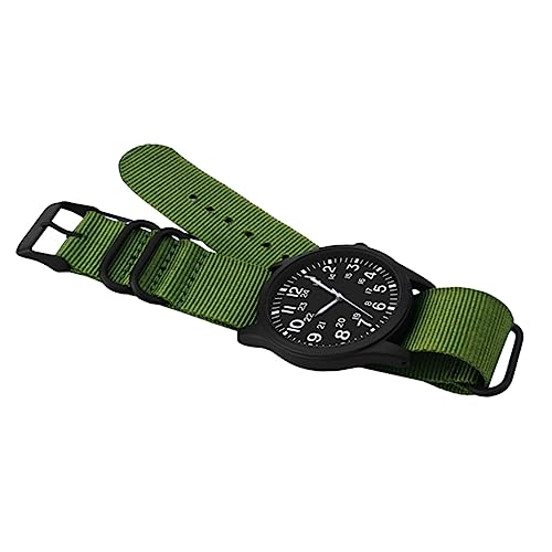 MUCKLILY Herren Quarzuhr Outdoor Sportuhr mit Nylon Armband Praktische Armbanduhr für Männer Leicht Casual von MUCKLILY