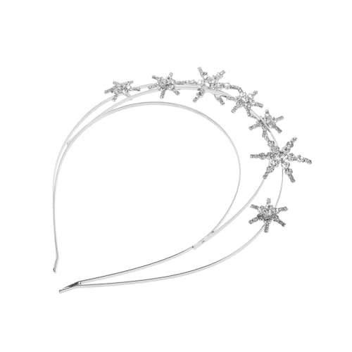 MUCKLILY Stern Stirnband Damen Glitzerndes Haarschmuck für Partys und Hochzeiten Strass Haarband für Erwachsene und Kinder Braut Kopfschmuck für Kostümpartys und Cosplay von MUCKLILY