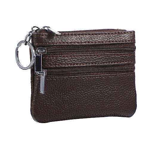 MUCKLILY 1Stück Stylische wasserdichte Damen Geldbörse mit Schlüsselring Multifunktionale Handtasche für Karten Münzen für Unterwegs Verarbeitung Reibungslose von MUCKLILY