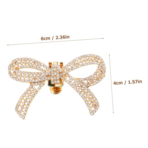MUCKLILY 2 Paare Bling Schuhclips Strass Schleifen Schuhschnallen aus Robustem Zinklegierung Schuhschmuck für Damen High Heels Sandalen Hochzeit Party Zubehör von MUCKLILY
