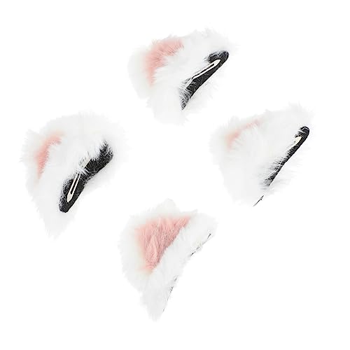 MUCKLILY Katzenohren Haarspange Clip Für Kinder Und Erwachsene 2 Paar Katzenohr Design Für Cosplay Und Partys Glattes Material Kinderfreundlich Langlebig von MUCKLILY
