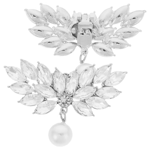 MUCKLILY 2 Stück Abnehmbare Strass Perlen schuhclips Elegante Schuhschnallen für Damen Vielseitige High Heel Schmuck accessoires Leicht Tragbar für Hochzeit und Party von MUCKLILY