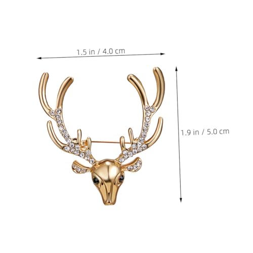 MUCKLILY 2 Stück Broschen mit Strasssteinen Tierbrosche für Damen Vintage Weihnachts Anstecknadeln Vielseitiges Schmuck Accessoire für Kleidung und Schal von MUCKLILY