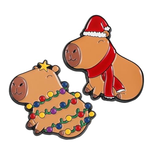 MUCKLILY 2 Stück Cartoon Broschen Pins Niedliche Emaille Anstecker für Rucksäcke für Mädchen und Frauen Langlebige Metallabzeichen zur Individuellen Gestaltung von MUCKLILY