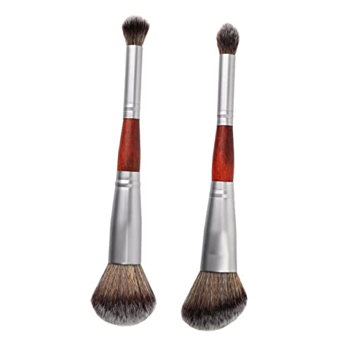 MUCKLILY 2 Stück Doppelseitiger Make up Pinsel Weiche Synthetic fasern Vielseitig für Lidschatten und Hautfreundlich und Langlebig für Damen und Reisen MUCKLILY 2 Stück Doppelseitiger Make up Pinsel Weiche Synthetic fasern Vielseitig für Lidschatten und Hautfreundlich und Langlebig für Damen und Reisen von MUCKLILY