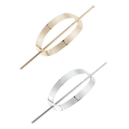 MUCKLILY 2 Stück Elegante Haarschmuck für Frauen Vintage Hair Cuff Bun Cage Glatte Oberfläche Leichtes Langlebiges Legierungsdesign Geeignet für Hochzeiten Partys und Alltag von MUCKLILY