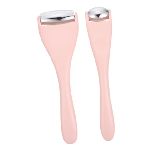 MUCKLILY 2 Stück Ice Face Roller für Damen Gesicht und Augen Manuelle Massage mit Kühlender Wirkung Ergonomisch Faltenglättend und Hautstraffend Tragbar für Unterwegs Rosa MUCKLILY 2 Stück Ice Face Roller für Damen Gesicht und Augen Manuelle Massage mit Kühlender Wirkung Ergonomisch Faltenglättend und Hautstraffend Tragbar für Unterwegs Rosa von MUCKLILY