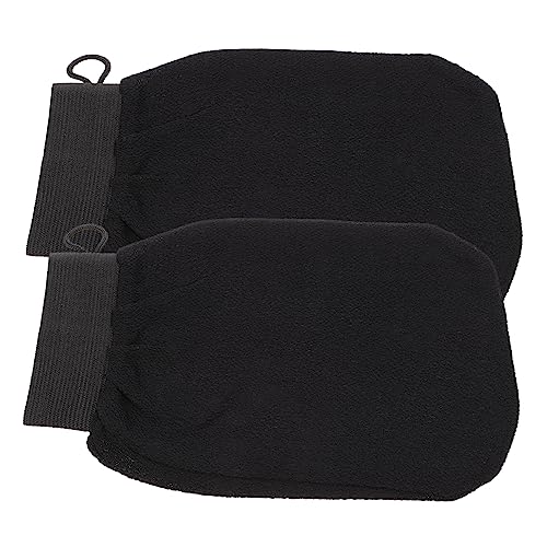 MUCKLILY 2 Stück Körperpeelinghandschuhe Exfolierende Duschhandschuhe für Effektives Peeling für Männer und Hautschonend und von MUCKLILY