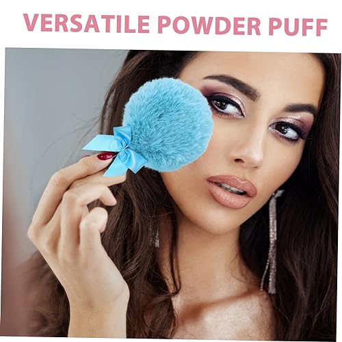 MUCKLILY 2 Stück Makeup Powder Puff Hygienische Weiche Puderquaste mit Lollipop-form Kompakt und Vielseitig für Foundation Highlighter und Puder für Frauen und Mädchen Tragbar im von MUCKLILY