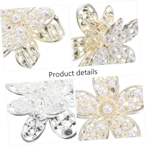 MUCKLILY 2 Stück Modische Haarklammern aus Langlebiger Legierung Gold und Silber Filigranes Hohles Blumen design Vielseitige Haarspangen für Frauen für Dünnes Haar und Alltagsschmuck von MUCKLILY