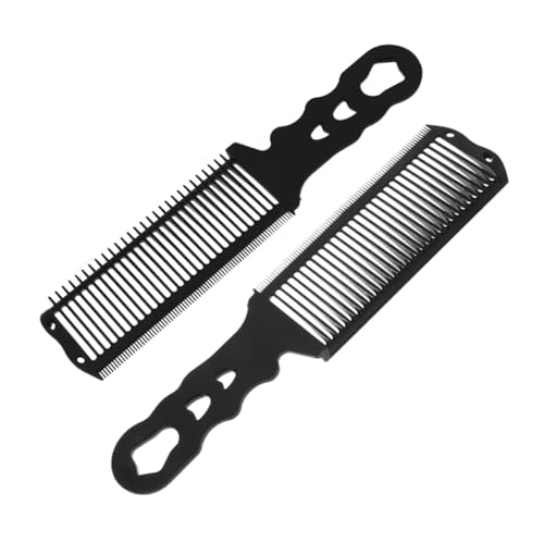 MUCKLILY 2 Stück Professionelle Haarschneide kämme für Herren mit Präziser Positionierung Ergonomisches Design Langlebige Friseur tools für Styling und Haarschnitt im Salongebrauch von MUCKLILY