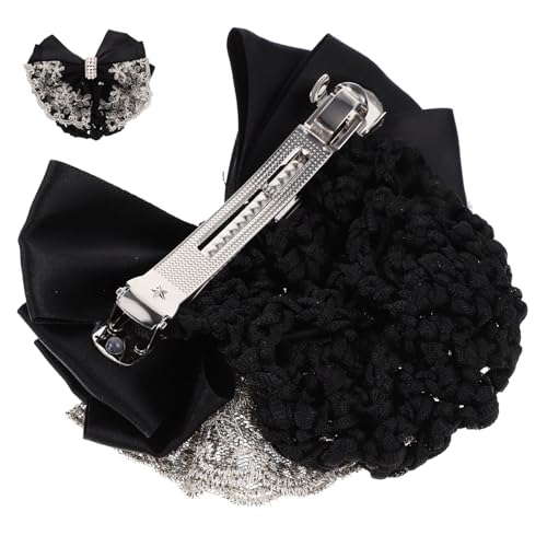 MUCKLILY 2 Stück Professionelles Haarnetz für Damen Fächerförmige Spitzen haarspange Eleganter Haarschmuck für Büro Krankenschwester Hotelpersonal Einfache Anwendung Stilvolle von MUCKLILY
