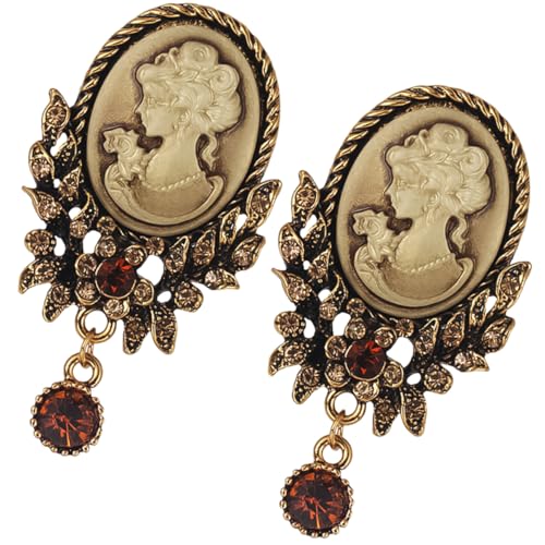 MUCKLILY 2stücke Vintage Brosche Für Damen Retro-brustnadel Aus Legierung Elegante Brosche Modische Schmucknadel Für Frauen Metallbrosche Mit Clip Für Kleidung Und Taschen von MUCKLILY