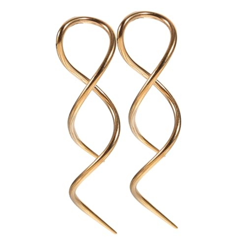 MUCKLILY 2 Stück Spiral Ohrringe Damen Edelstahl Langlebig Minimalistisch Ohrhänger Spiralförmig Modisch Vielseitig für Besondere Anlässe und Alltag Geeignet von MUCKLILY