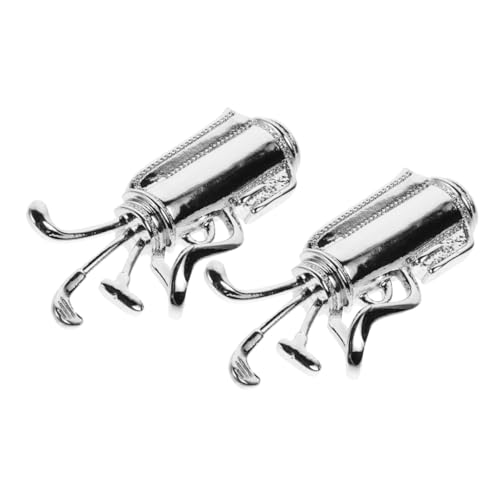 MUCKLILY 2 Stück Teilig Golf Club Broschen aus Langlebigem Kupfer mit Funkelnden Zirkonsteinen Modische Anstecknadeln für Herren Anzug Revers Stilvolle Schmuckaccessoires für Männer von MUCKLILY