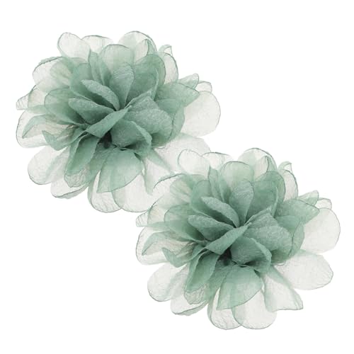 MUCKLILY 2 Stück Abnehmbare Blumenschuhclips Für Hochzeiten Schuhdekoration Stoffverzierungen Für Damen Anpassbare Schuhschmuckclips Für High Heels Und Flache Schuhe Elegant von MUCKLILY