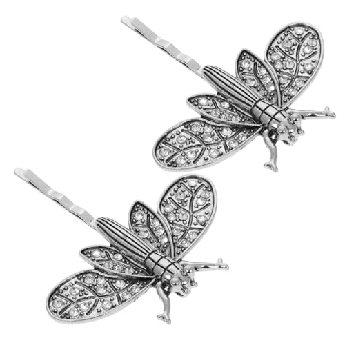 MUCKLILY 2stücke Libellen Haarspangen Dekorative Haarnadeln Für Frauen Mädchen Party Schmuck Strass Haarspange Accessoires von MUCKLILY