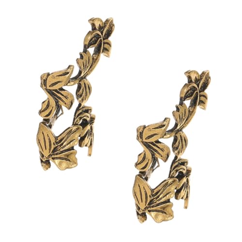 MUCKLILY 2 Stück Vintage Ohrclips Damen Ohrmanschetten Verstellbar Ohrklemme Ohrlöcher Ohrschmuck Modisch für Alltag Party Bühnenauftritt von MUCKLILY